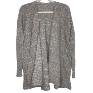 Free people ribbed open cardigan